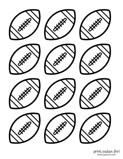 free printable football pictures|printable small football images.